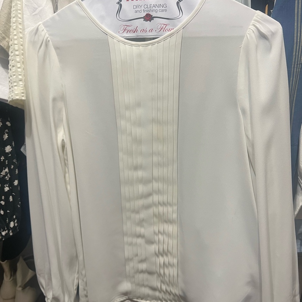 Jcrew Ivory Blouse, Drycleaned, XXS